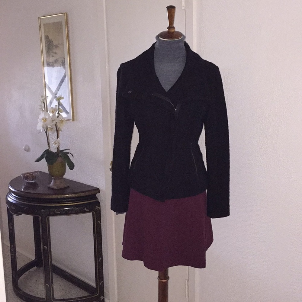 BLK ANNTAYLOR LOFT MOTO JACKET SZ12